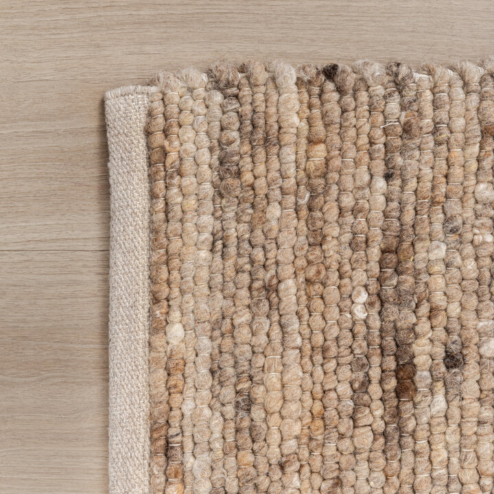 Wollteppich Quadratisch - Feline Taupe Meliert