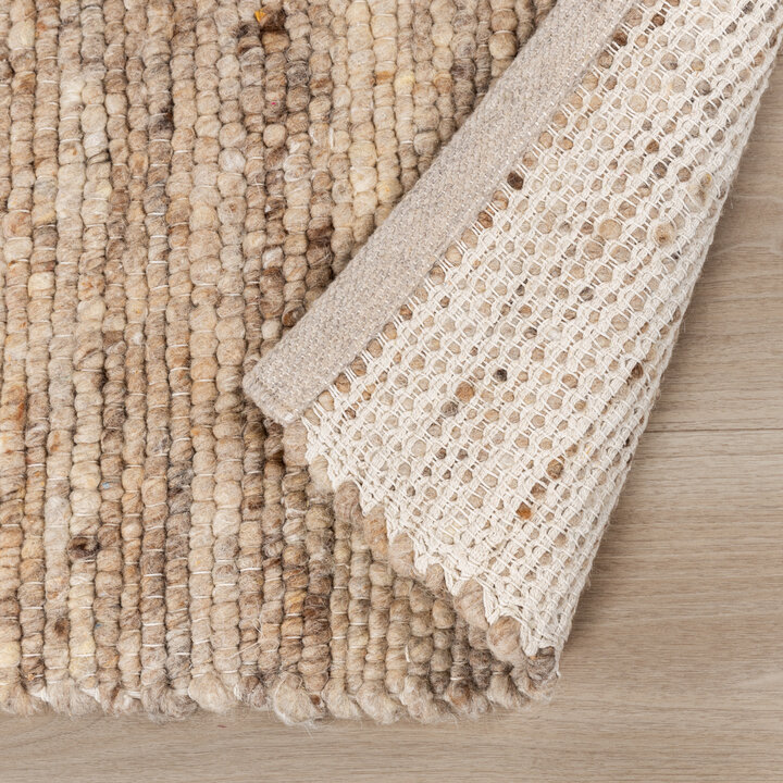 Wollteppich Quadratisch - Feline Taupe Meliert