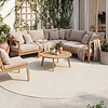 In- & Outdoor Teppich Rund - Malta Melange Creme - thumbnail