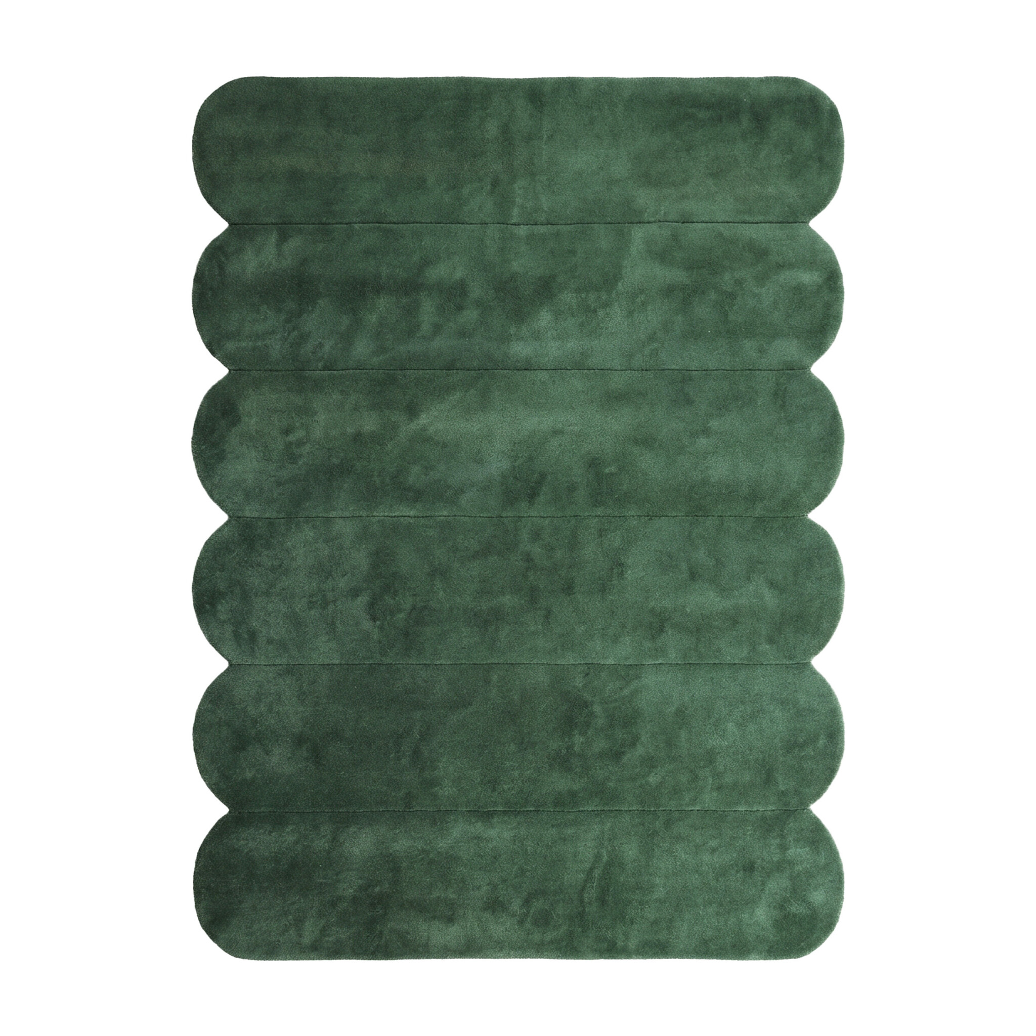 Teppich Organisch - Chester Lines Grün - sfeer