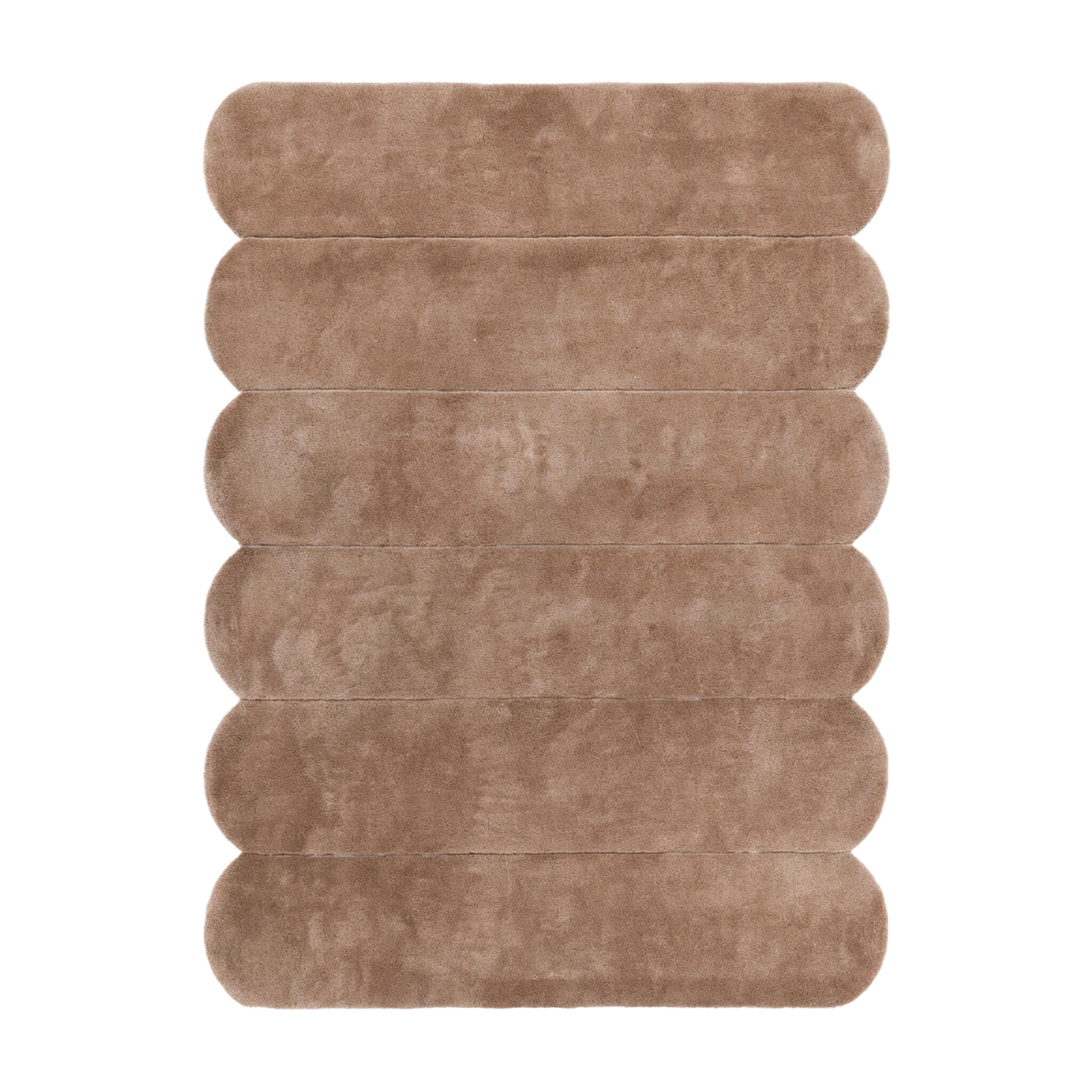 Teppich Organisch - Chester Lines Braun - sfeer