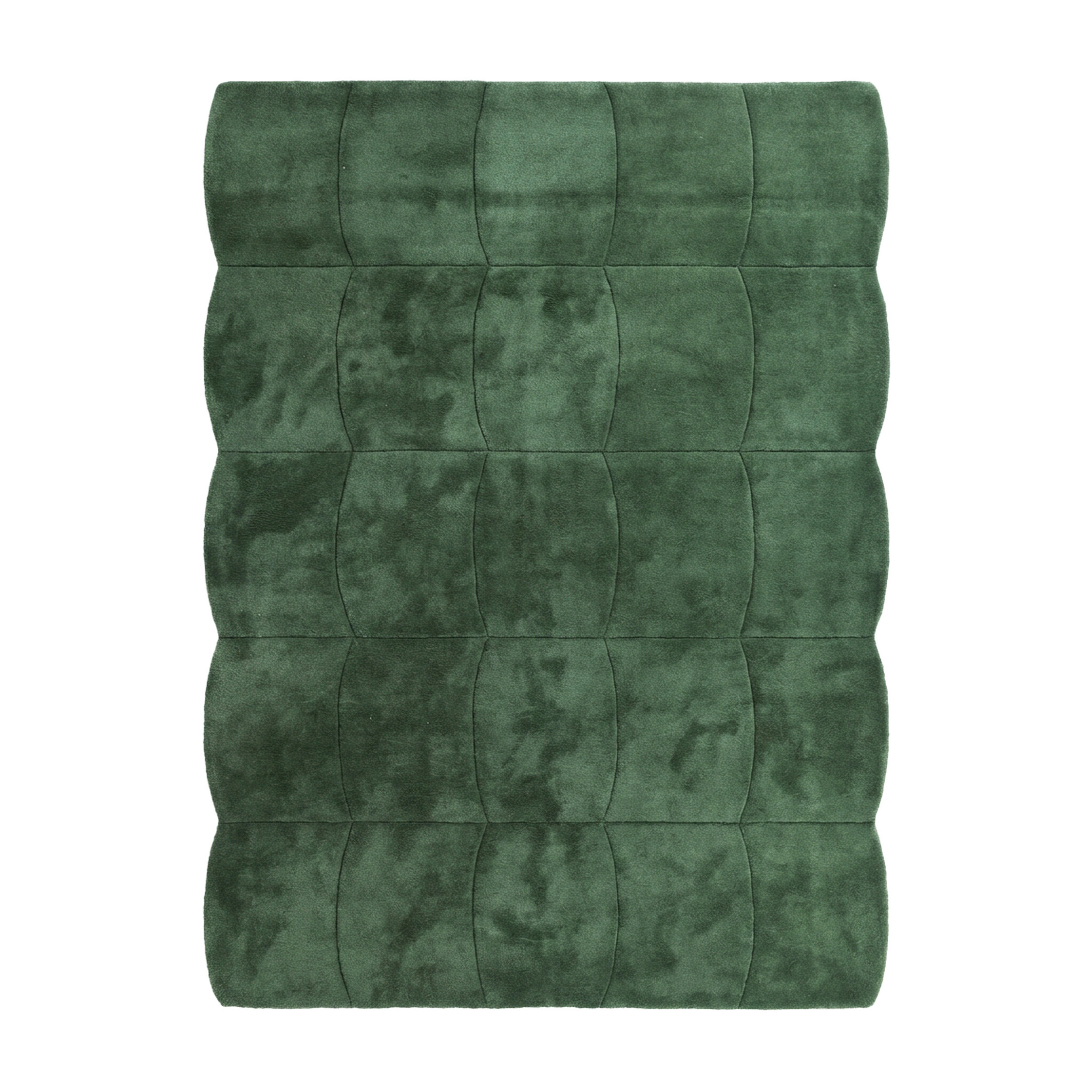 Teppich Organisch - Chester Blocks Grün - sfeer