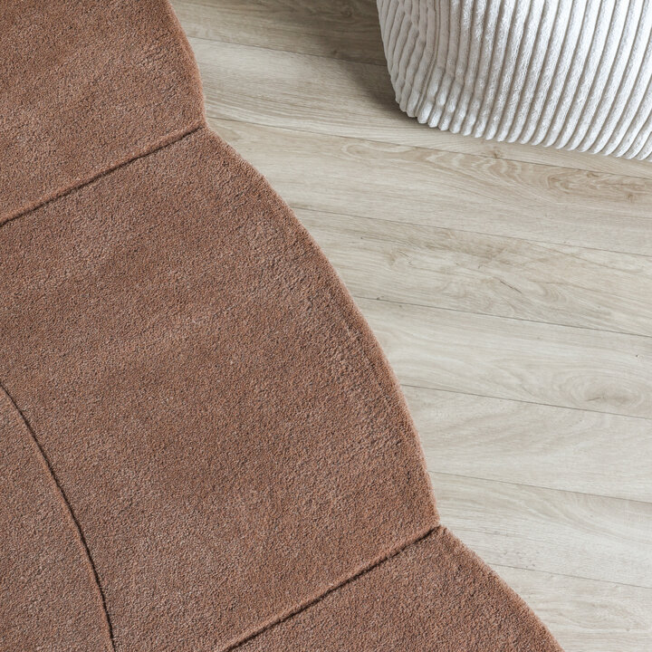 Teppich Organisch - Chester Blocks Braun