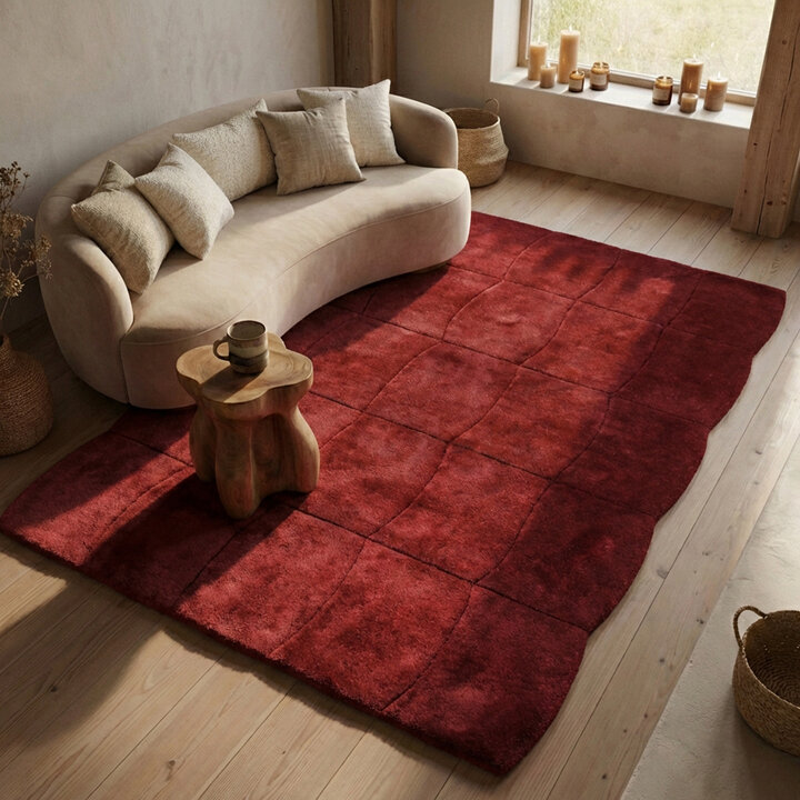 Teppich Organisch - Chester Blocks Rot