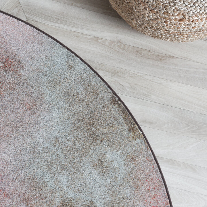 Designer Teppich Rund - Lunara Rot