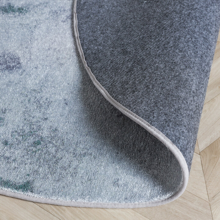 Designer Teppich Rund - Lunara Grau