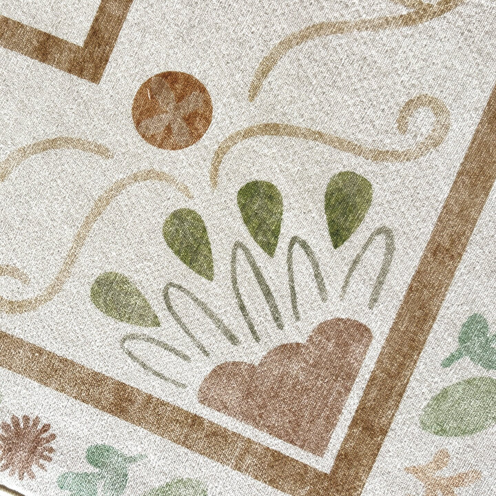 Outdoor-Teppich - Maui Border Weiß