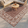 Outdoor-Teppich - Maui Border Braun - thumbnail