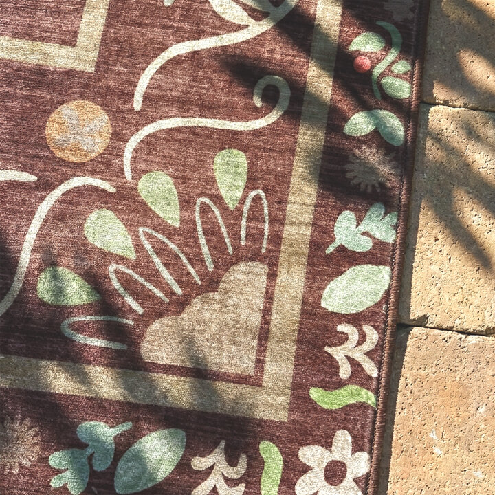 Outdoor-Teppich - Maui Border Braun