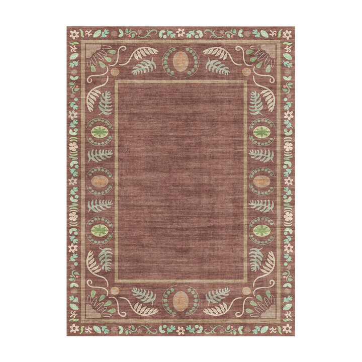 Outdoor-Teppich - Maui Border Braun