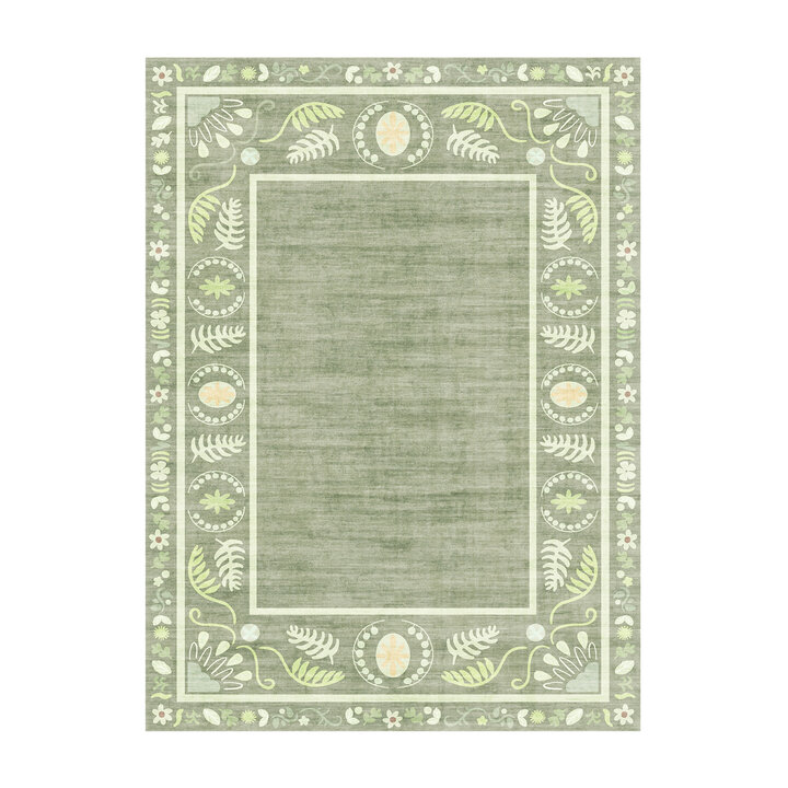 Outdoor-Teppich - Maui Border Grün