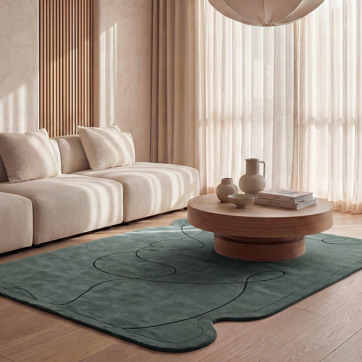 Teppich Organisch - Elodie Grün