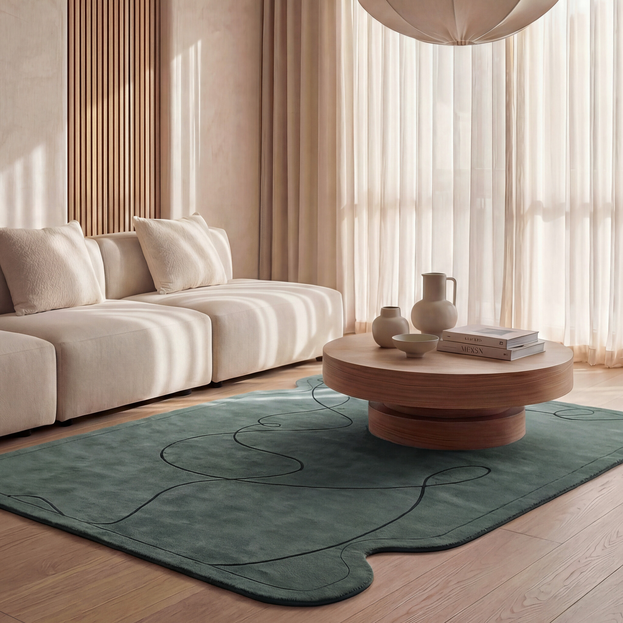 Teppich Organisch - Elodie Grün