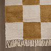 Teppich Kariert - Blox Fringe Ockergelb Weiß - thumbnail 4