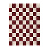 Teppich Kariert - Blox Rot Weiß - thumbnail 1