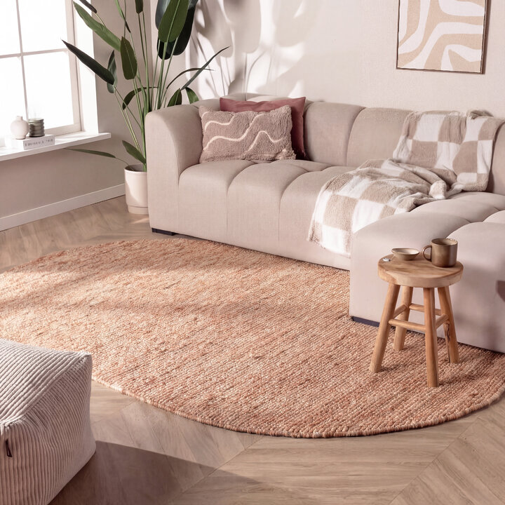 Wollteppich Oval - Feline Terracotta 