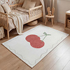 Waschbarer Kinderteppich - Mick Kirsche Rot - thumbnail