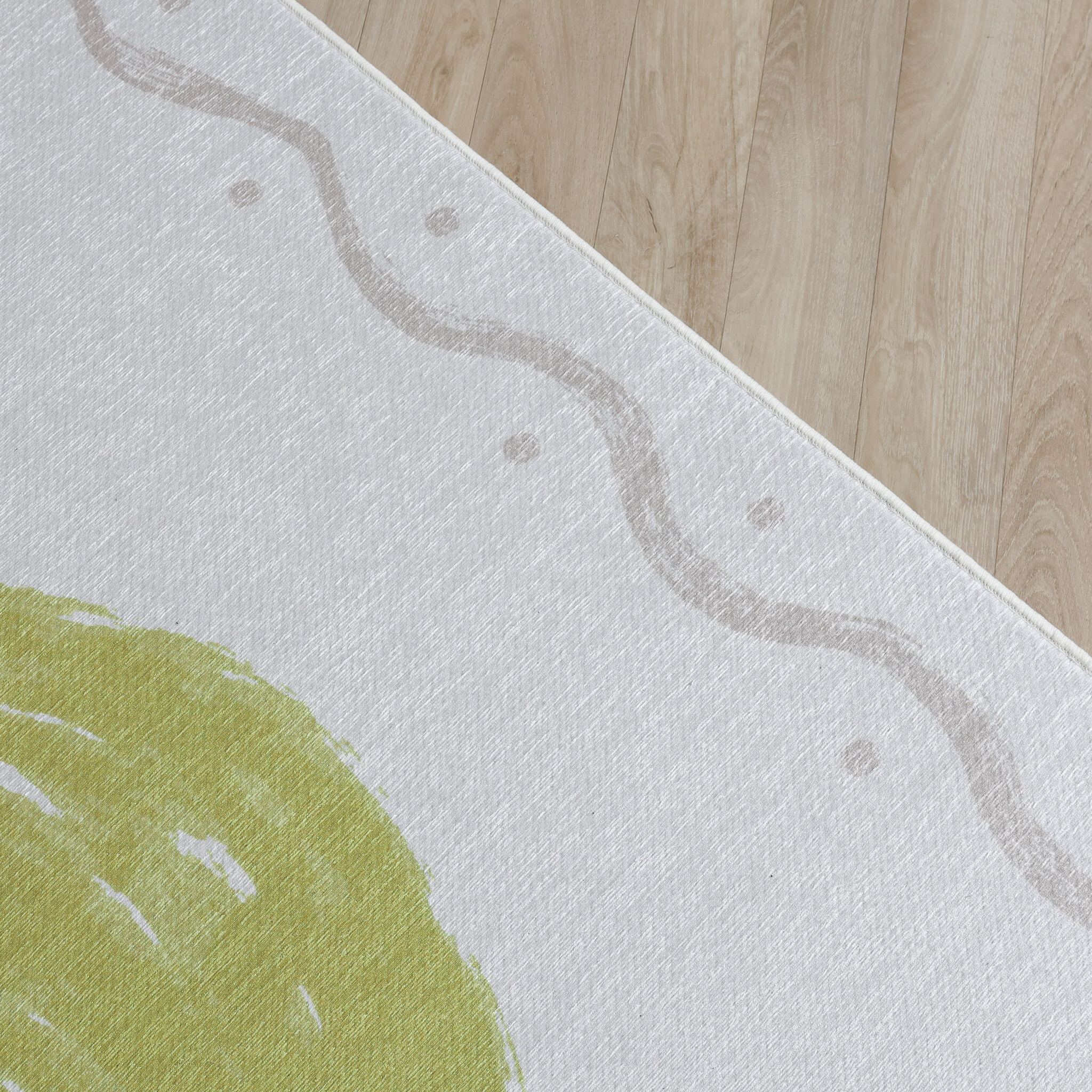 Waschbarer Kinderteppich - Mick Zitrone Gelb - sfeer