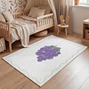 Waschbarer Kinderteppich - Mick Traube Violett - thumbnail