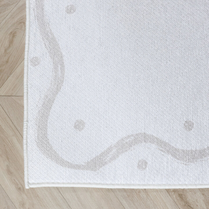 Waschbarer Kinderteppich - Mick Traube Violett