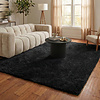 Shaggy Teppich - Blaze Schwarz - thumbnail