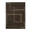 Wollteppich - Harvey Lines Braun - thumbnail 1