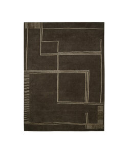 Wollteppich - Harvey Lines Braun