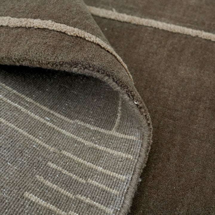 Wollteppich - Harvey Lines Braun