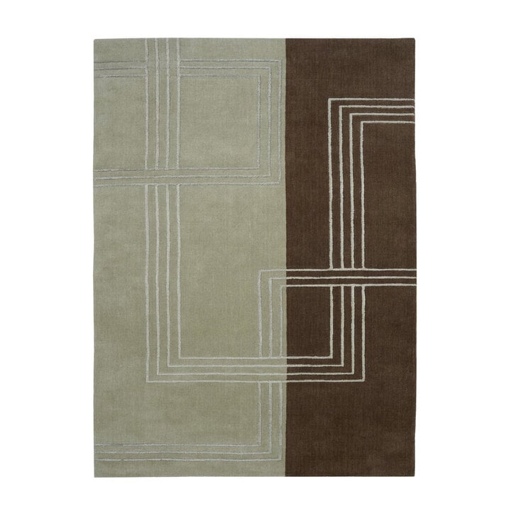 Wollteppich - Harvey Lines Grün