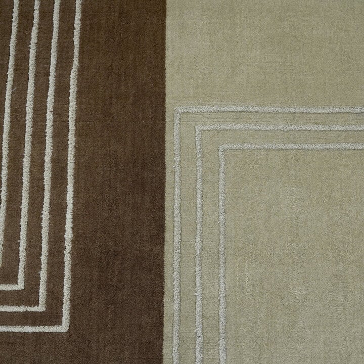 Wollteppich - Harvey Lines Grün