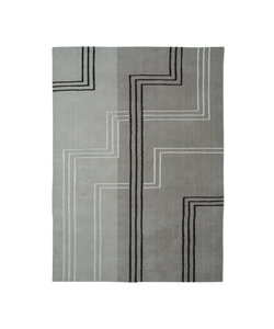 Wollteppich - Harvey Lines Grau