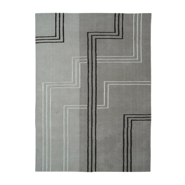 Wollteppich - Harvey Lines Grau