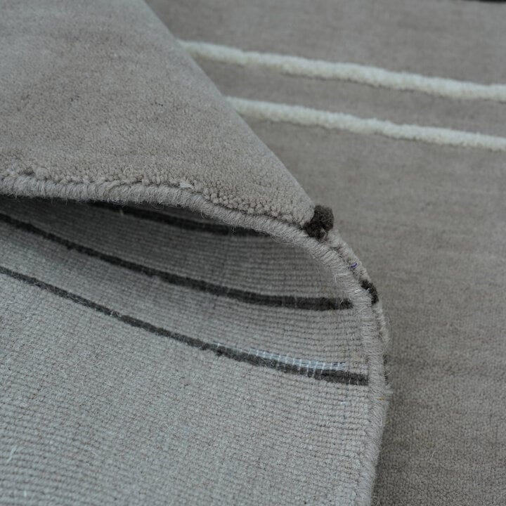 Wollteppich - Harvey Lines Grau
