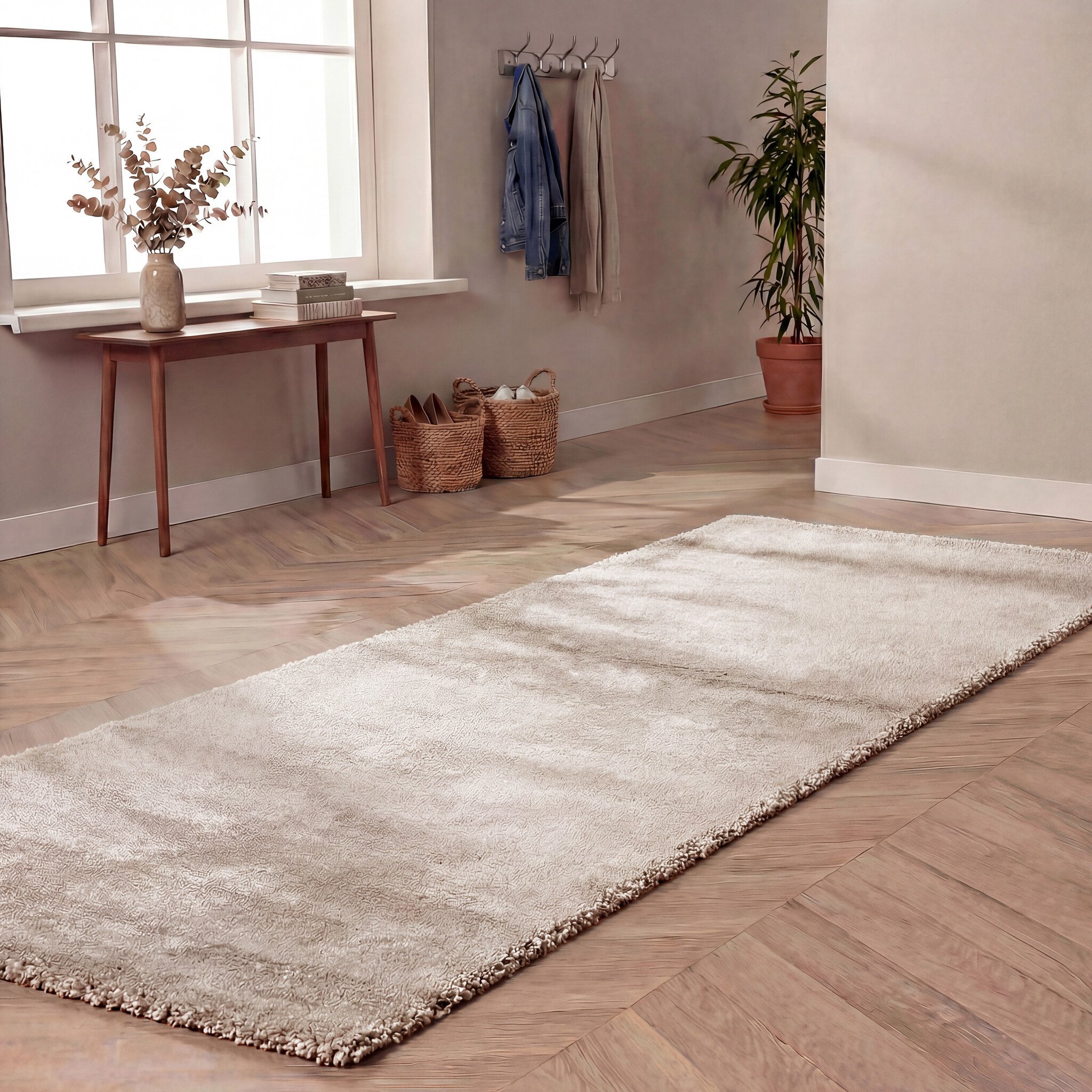 Waschbarer Läufer - Clean Beige