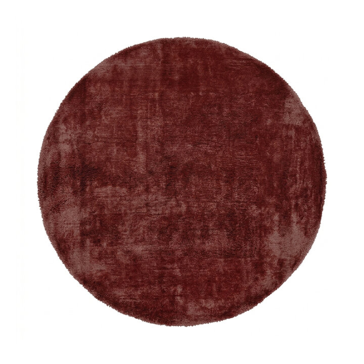 Wollteppich rund - Leone Rot
