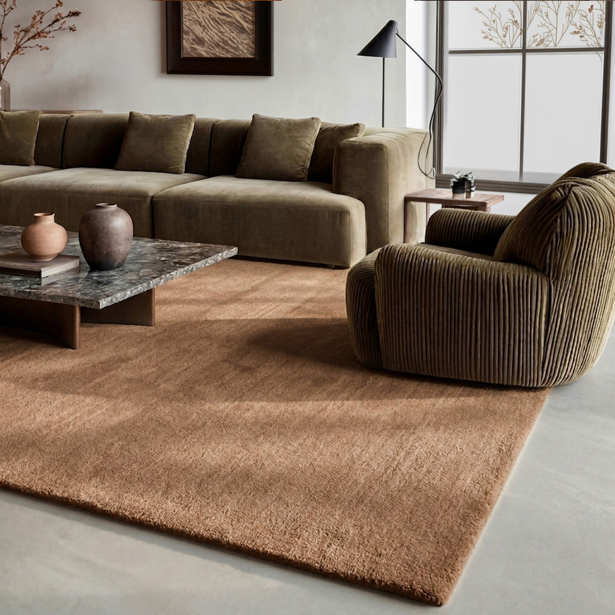 Wollteppich - Leone Braun