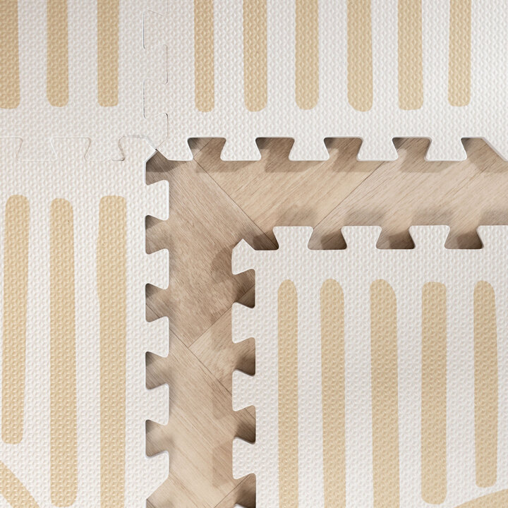 Puzzlematte - Alfie XL Grid Beige