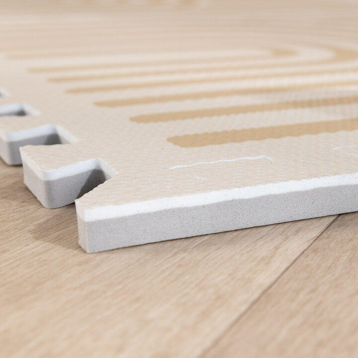 Puzzlematte - Alfie XL Grid Beige