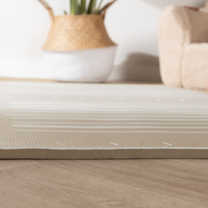 Puzzlematte - Alfie XL Stripes Grau/Beige