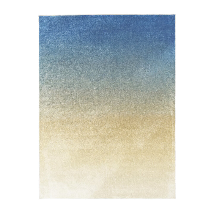 Teppich Abstrakt - Mellow Blau Gelb