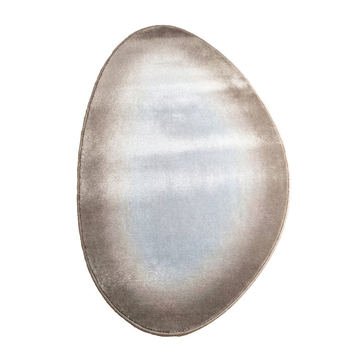 Teppich Organisch - Mellow Blau Taupe