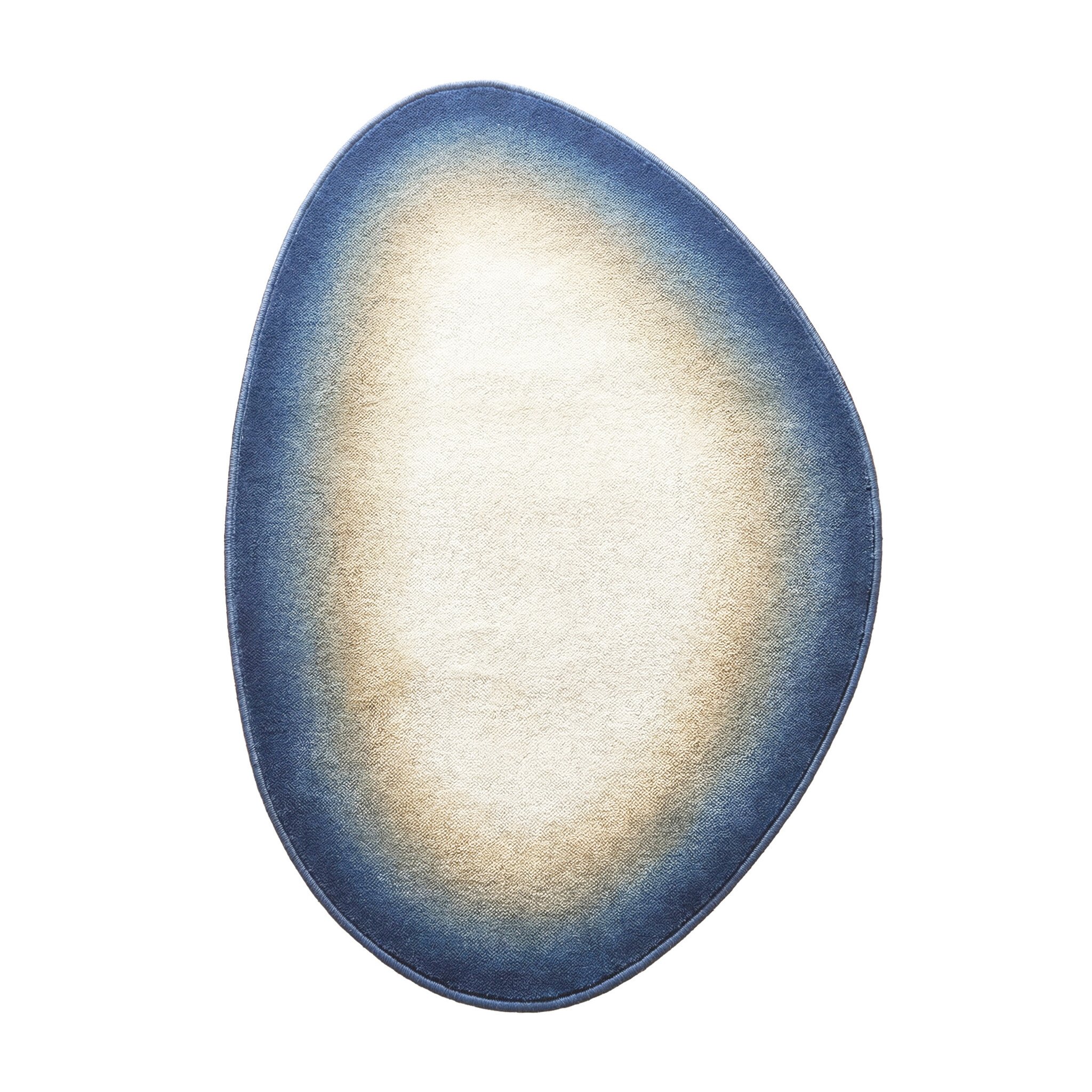 Teppich Organisch - Mellow Blau Gelb - sfeer