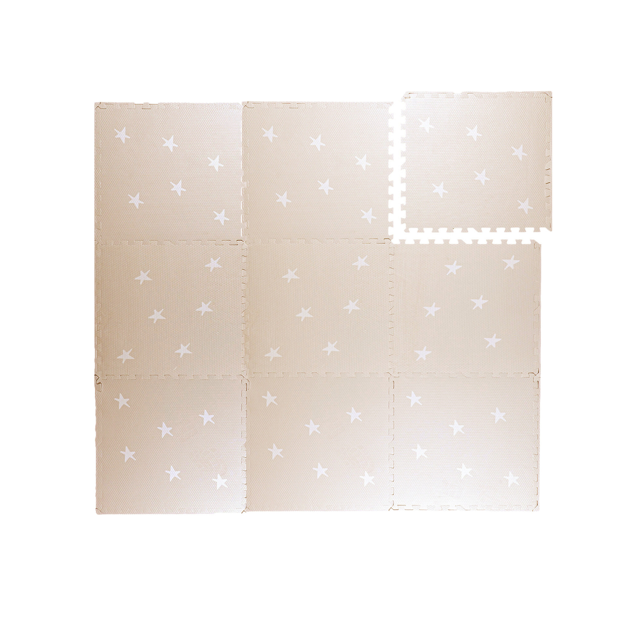 Puzzlematte - Alfie XL Stars Grau/Beige - sfeer