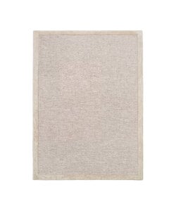 Kurzflor Teppich - Elena Border Taupe