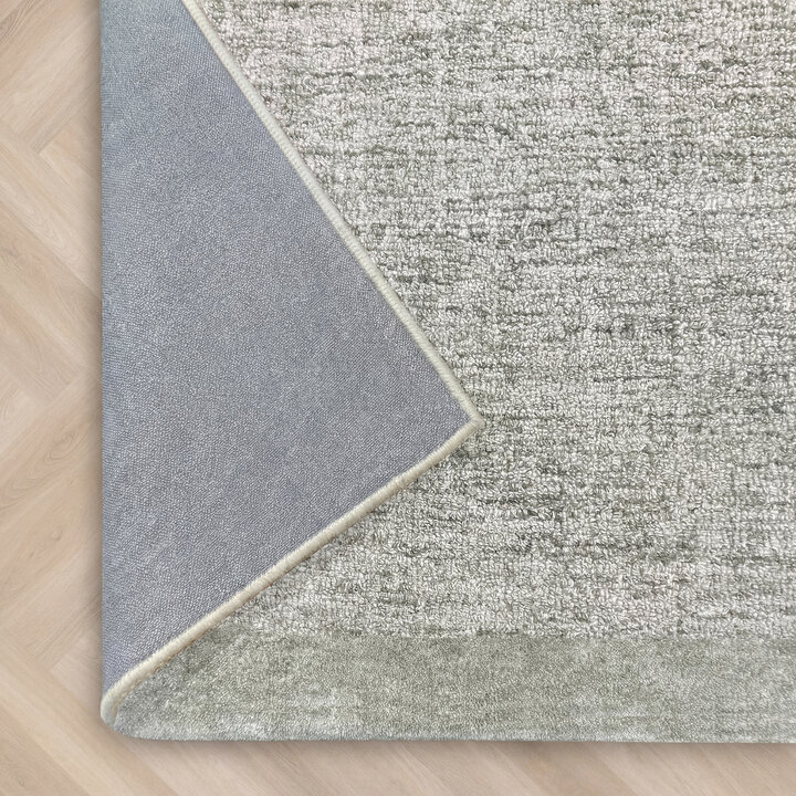 Kurzflor Teppich - Elena Border Grün