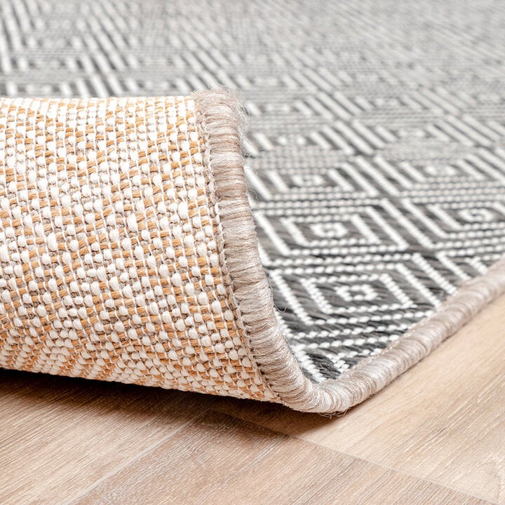 In- & Outdoor Teppich - Summer Tile Grau