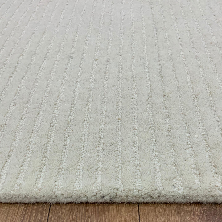 Kurzflor Teppich - Juliette Stripes Creme