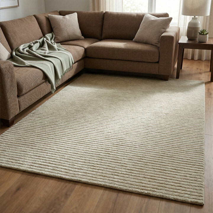 Kurzflor Teppich - Juliette Stripes Gold