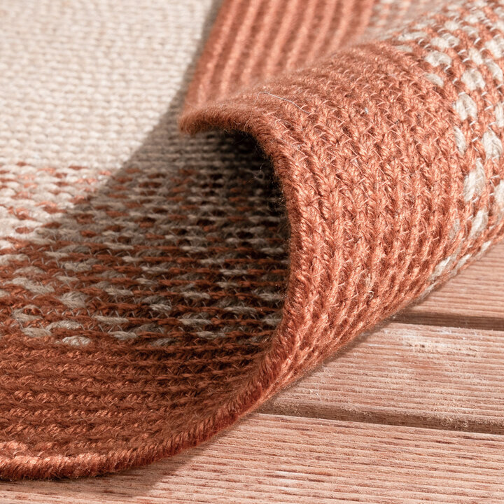 In- & Outdoor Teppich Rund - Florence Terracotta