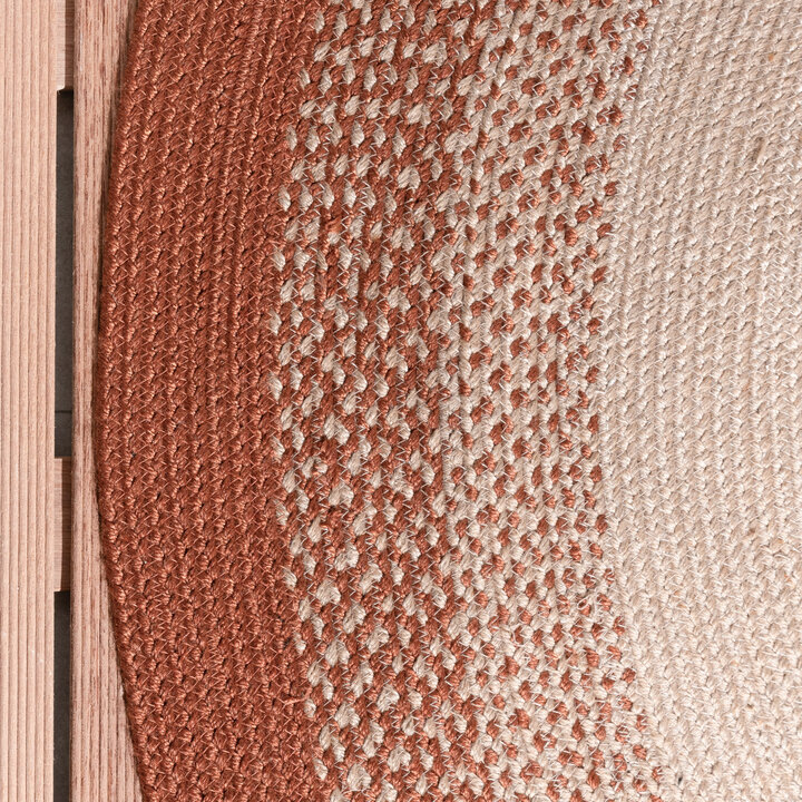 In- & Outdoor Teppich Rund - Florence Terracotta